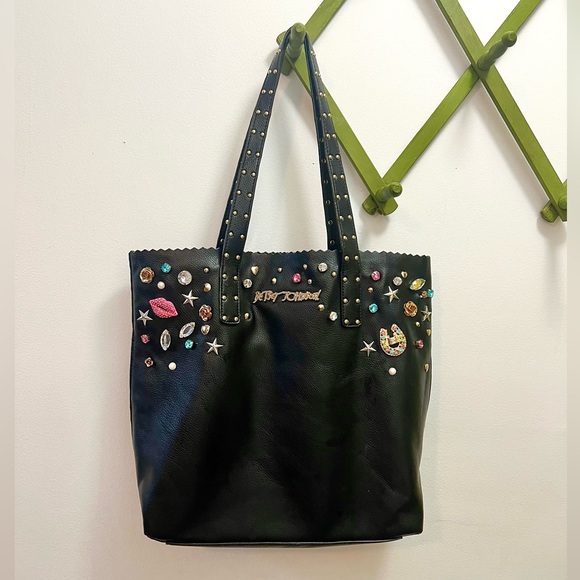 Betsey Johnson Handbags - 🌟HOST PICK!🌟 Betsey Johnson 💎 Pearly Jewels Leather Tote